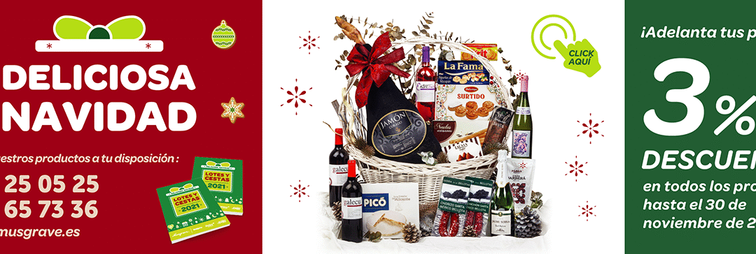 Estas fiestas, sorprende y déjate sorprender con los lotes y cestas de Navidad de Dialsur